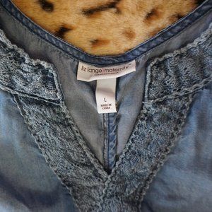 🌟HP🌟 Liz Lange maternity chambray tunic
